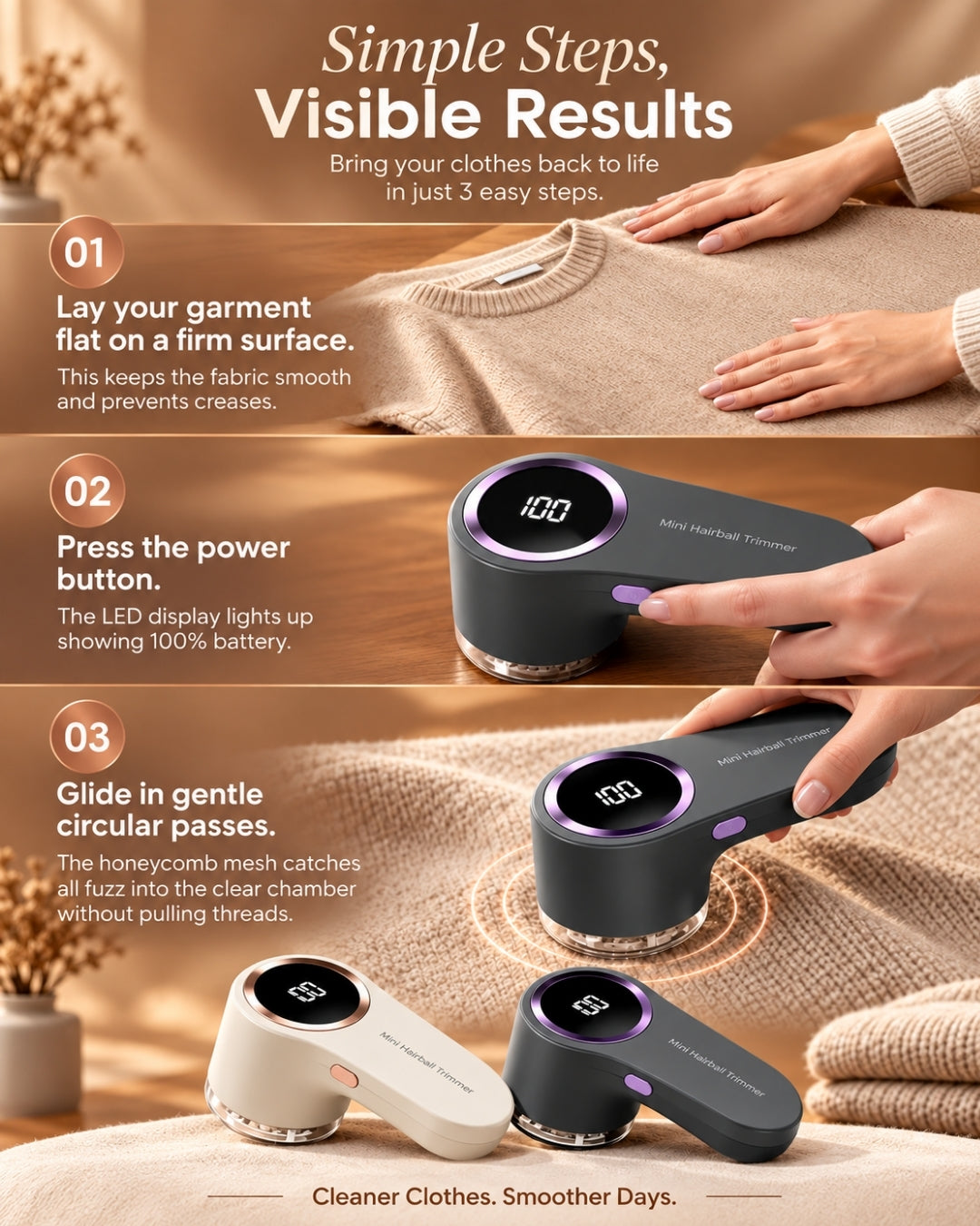 Rechargeable Electric Lint Remover