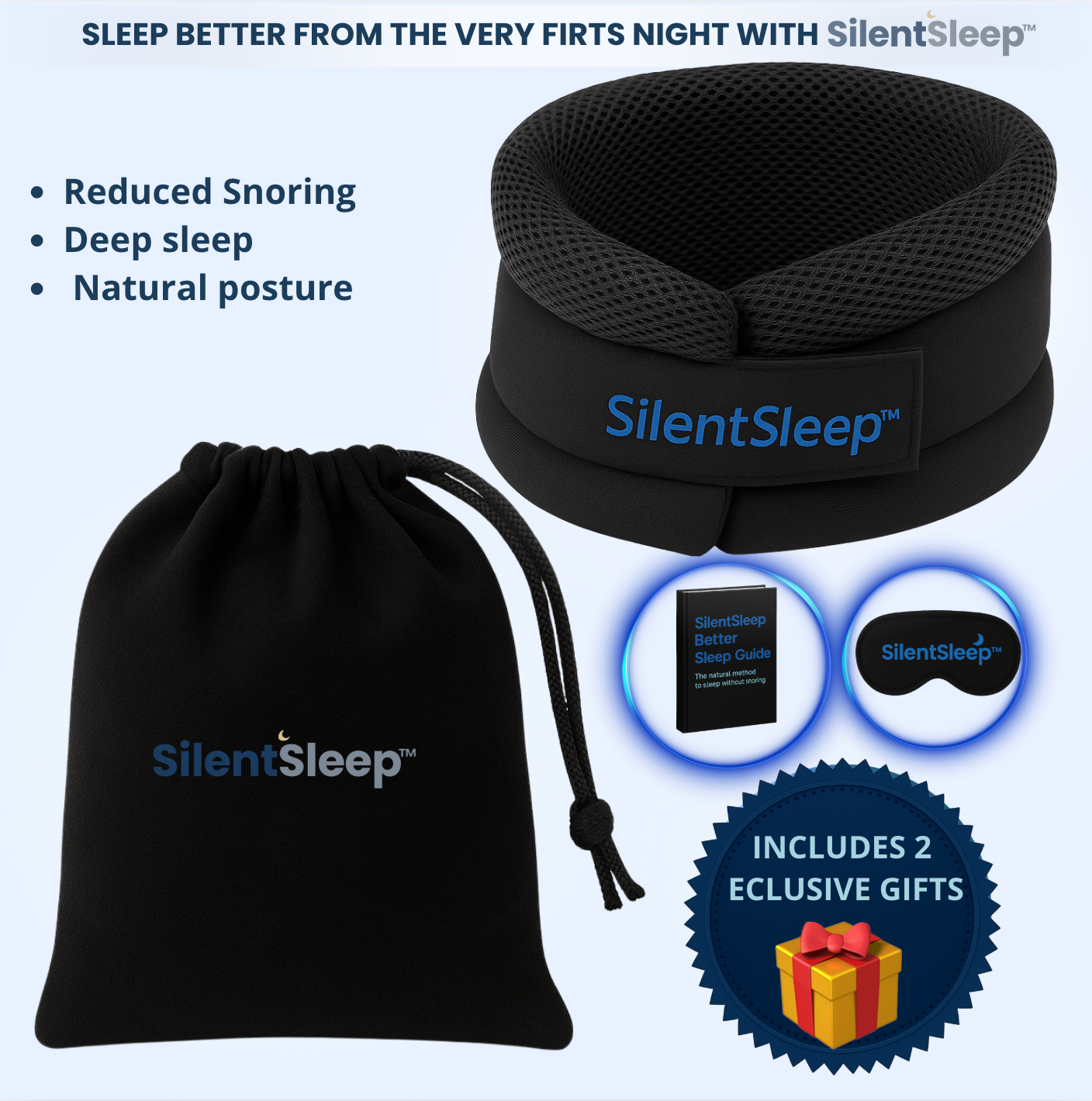 HIPNIA SilentSleep™ Sleep Without Snoring!!